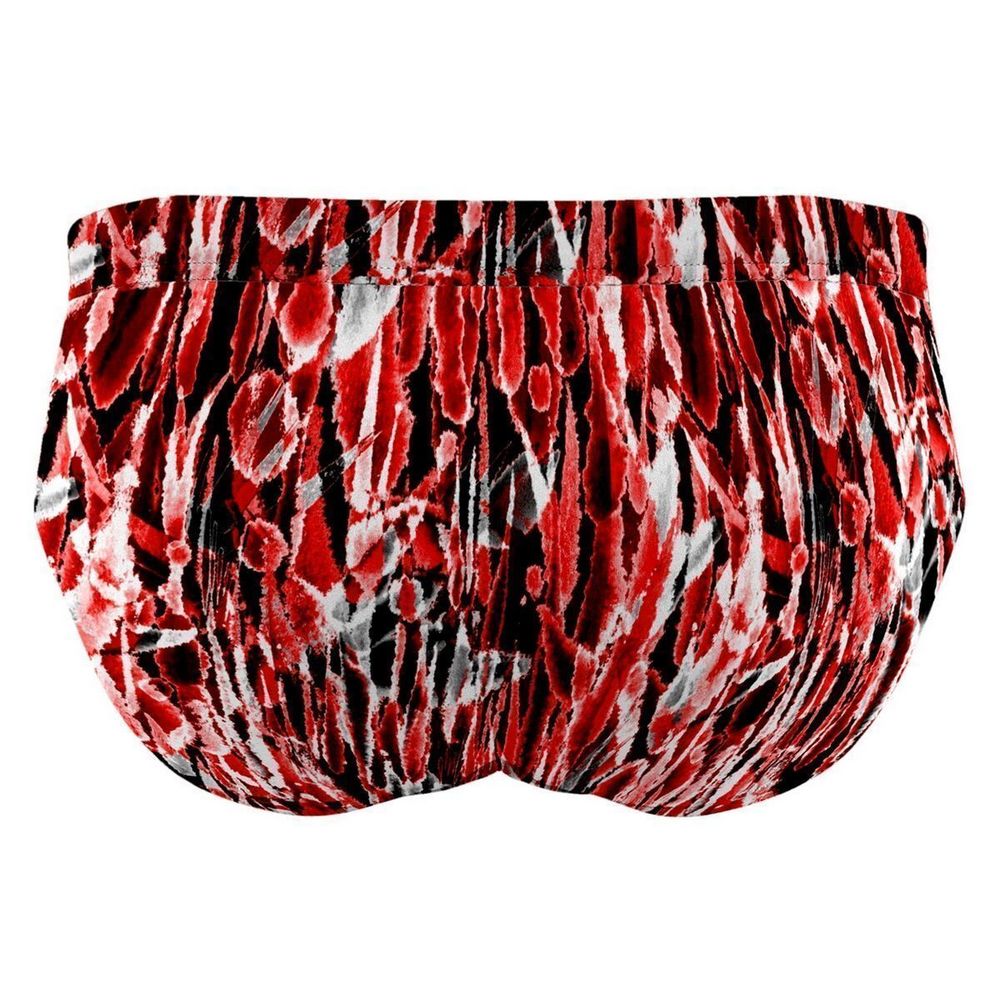 Мужские плавки белые с принтом DOREANSE 3809 Infinite fire