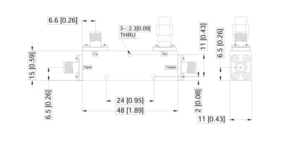 LT-DC-240-10DB, Направленный ответвитель, 2.92mm, 10dB