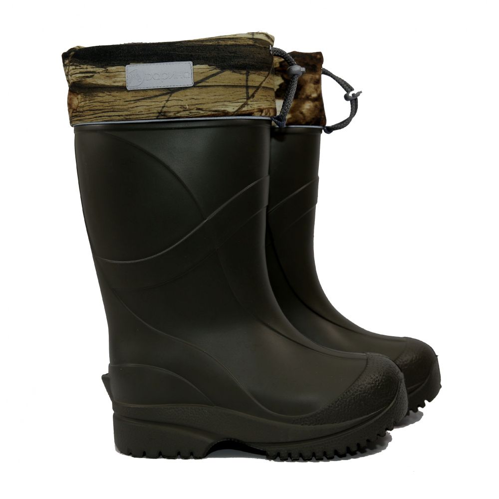 Сапоги мужские зимние «Иваныч» Д343-НУ "ICE Land" (Олива/Черный)