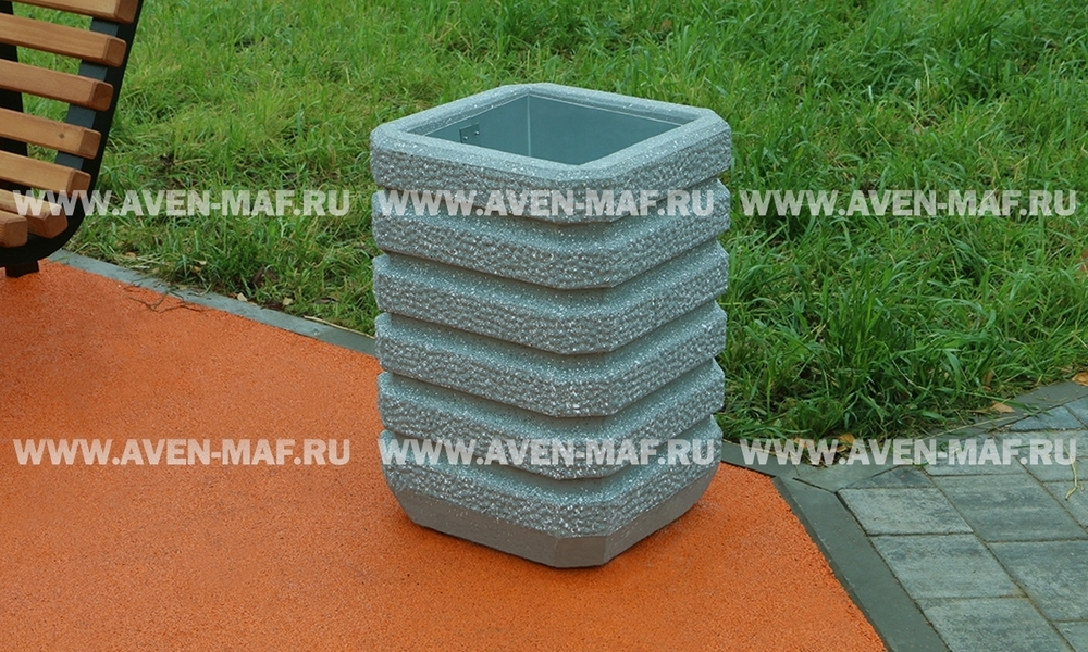 Бетонная урна для мусора