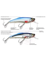 Воблер Минноу ЯППИ NORMAL 95mm, вес - 13,0g,