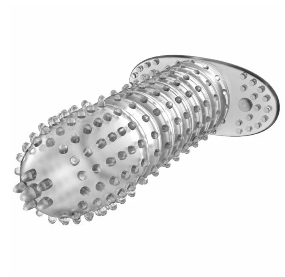 Насадка на пенис Baile с закрытой головкой и шипиками 13 см