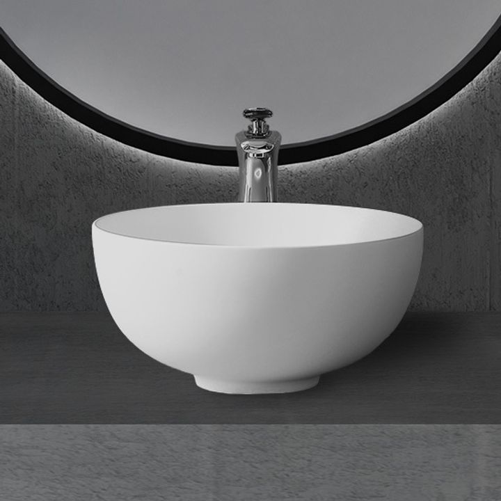 Раковина накладная ABBER Stein AS2617 белая матовая