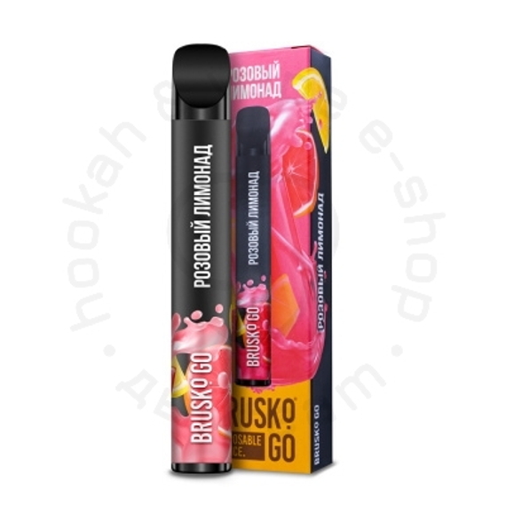 Одноразовая ЭС Brusko Go, до 800 затяжек, Розовый Лимонад, №20