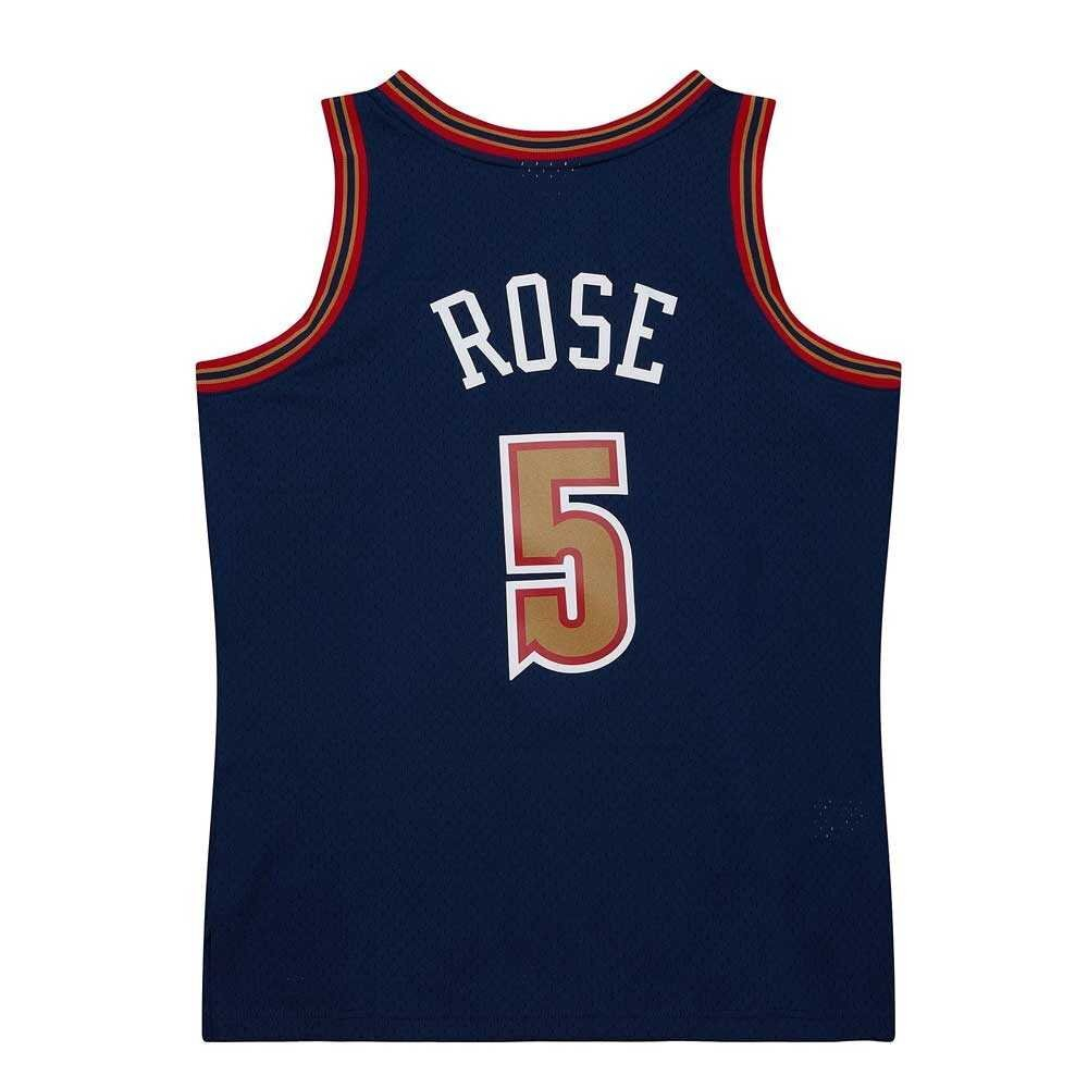 Баскетбольная джерси Mitchell&Ness NBA Dark Jersey Denver Nuggets 1994 Jalen Rose T-shirt, Navy Blue
