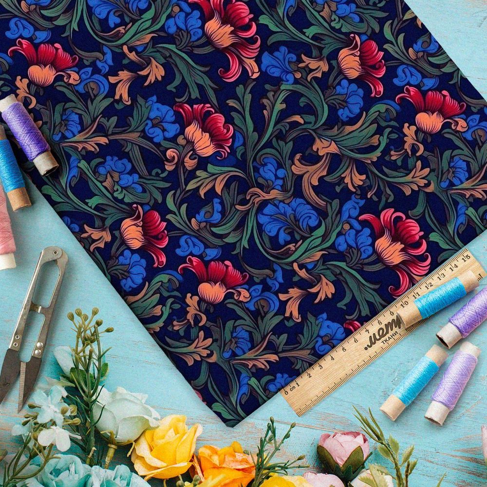 Ткань Ниагара Софт волшебный антураж