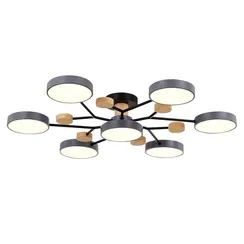 SLE6006-702-07 Светильник потолочный Серый/Серый LED 7*12W 3000K/4500K/6000K FAEMA