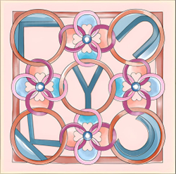 Платок двойной печати 88x88 см AV-BSD1031240202