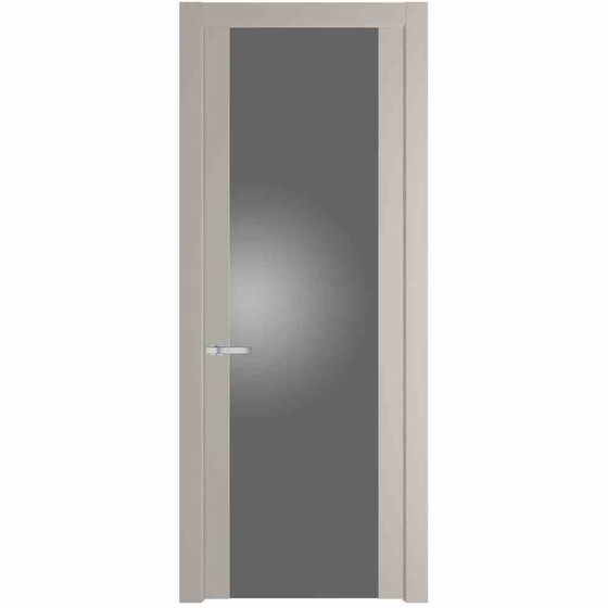 Межкомнатная дверь эмаль Profil Doors 1.7P сэнд стекло серебро матлак