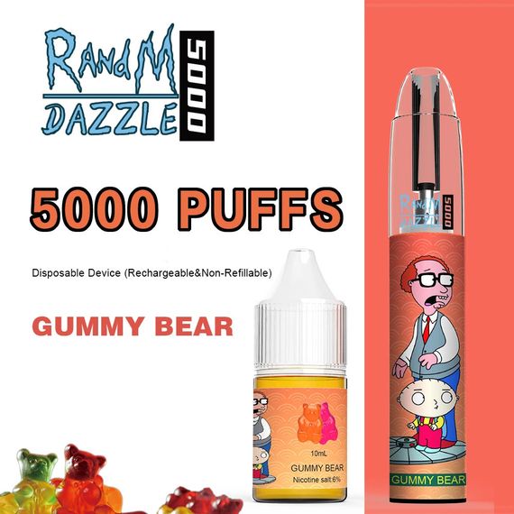 RandM Dazzle 5000 - Gummy Bear (5% nic)