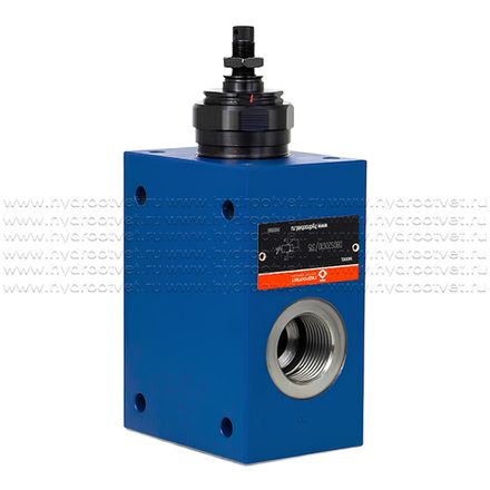 DBDS20G1X/315 - Предохранительный клапан прямого управления Ду20, давление регулировки до 315 бар, тип монтажа - резьбовой, элемент регулировки S = винт