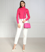 кожаная сумка-мессенджер Michael Kors - розовый(32R3S7CC3T)