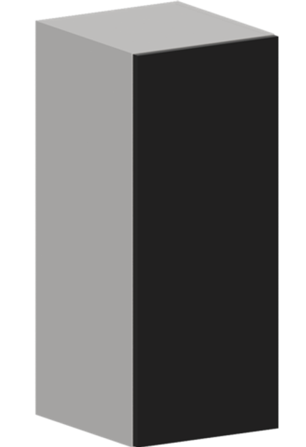 Кухня Модуль ШВ 300 Ликата / Черный матовый