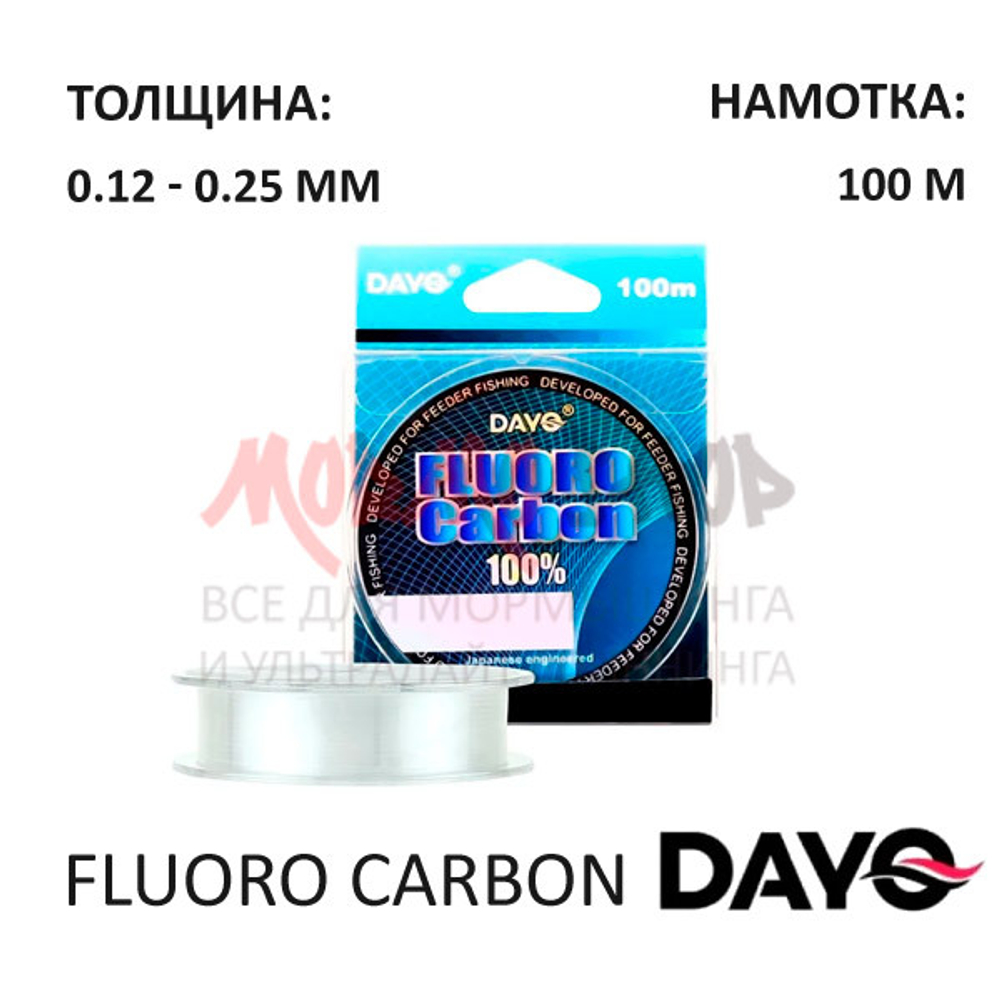 Флюорокарбон FluoroCarbon (0.12-0.25мм) 100м от DAYO (ДоЮй)