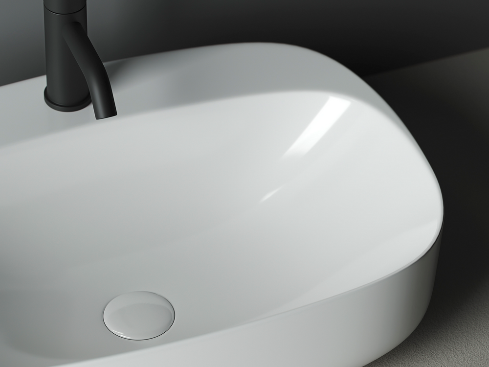 Умывальник чаша накладная овальная Element 595x420x155мм