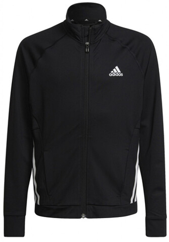 Кофта для девочки теннисная  Adidas Sportwear Future Icons 3 Stripes Hooded - черный