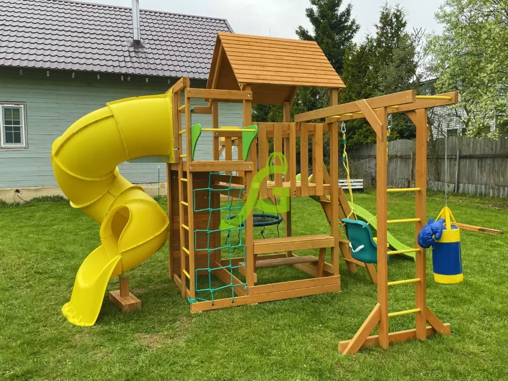 Детская площадка Крафт Pro 4 с трубой мод.2