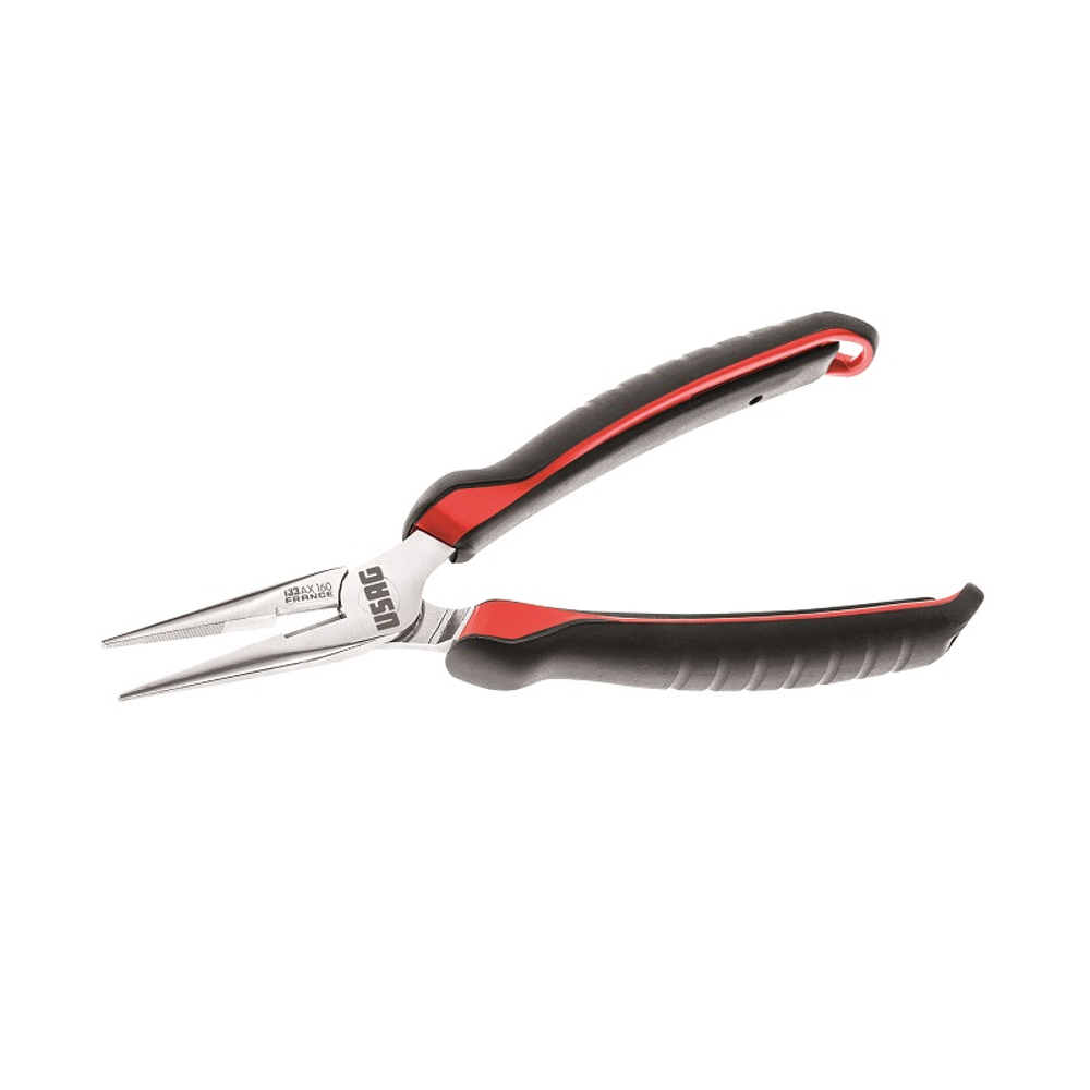 133 AX Плоскогубцы с полукруглыми сверхдлинными прямыми губками, 160мм, USAG (Италия)