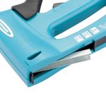 Степлер мебельный, пластиковый корпус,регулировка удара, тип скобы 13, 53, 300, 6-16мм// Gross 41003