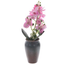 GAEM Цветочная композиция "Орхидея", L12 W12 H33 см