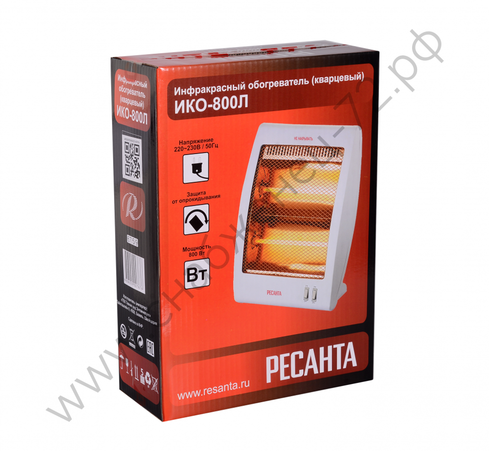 Инфракрасный обогреватель ИКО-800Л (кварцевый) Ресанта