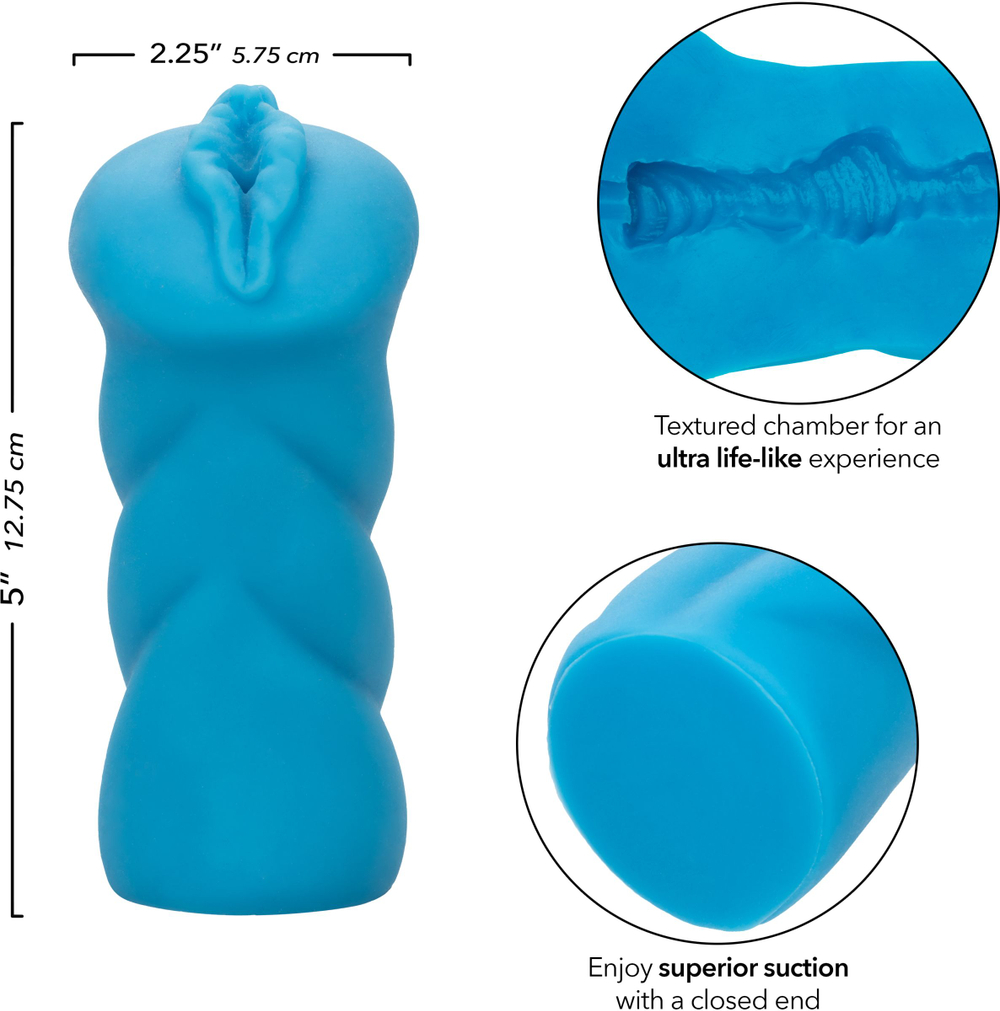 Голубой мастурбатор-вагина Stroker Bunny (Цвет: голубой)