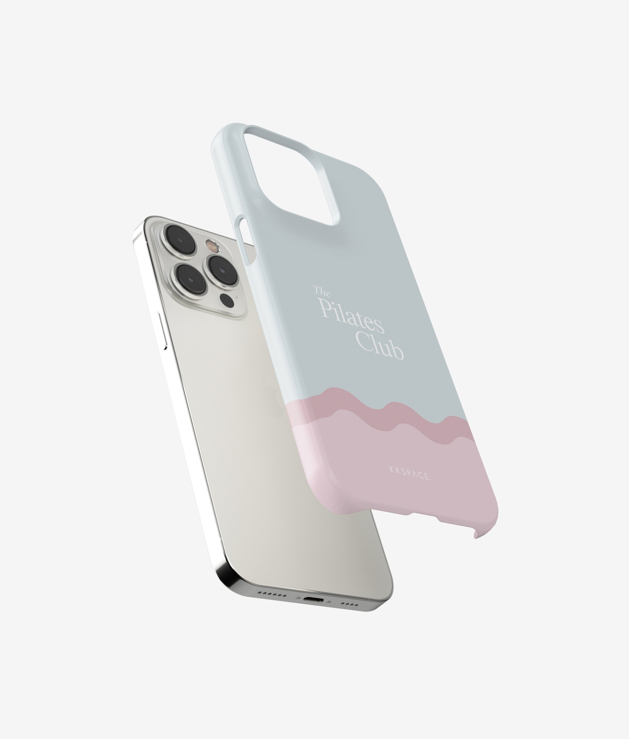Чехол THE PILATES CLUB (бирюзовый) для iPhone