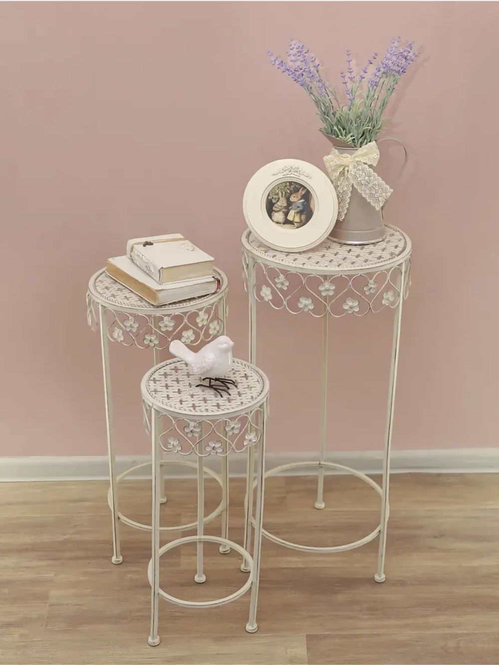 Поставка для цветов напольная металлическая 62 см