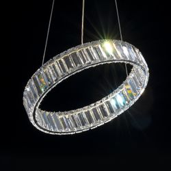 Citilux Чезаре CL338141 LED Люстра хрустальная с пультом Хром