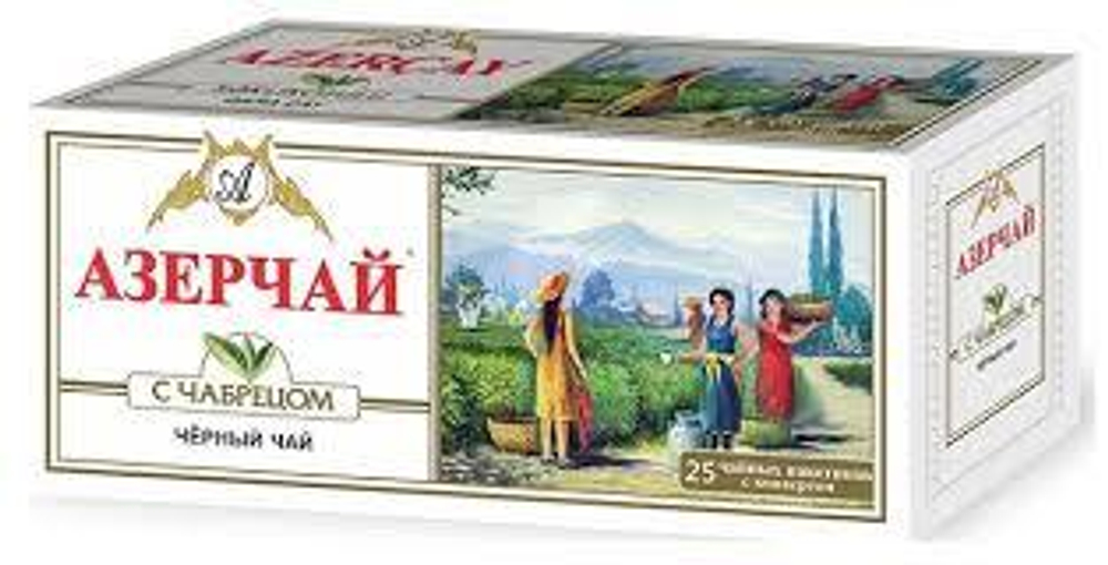 Чай Азерчай 2г 25п черный с Чабрецом