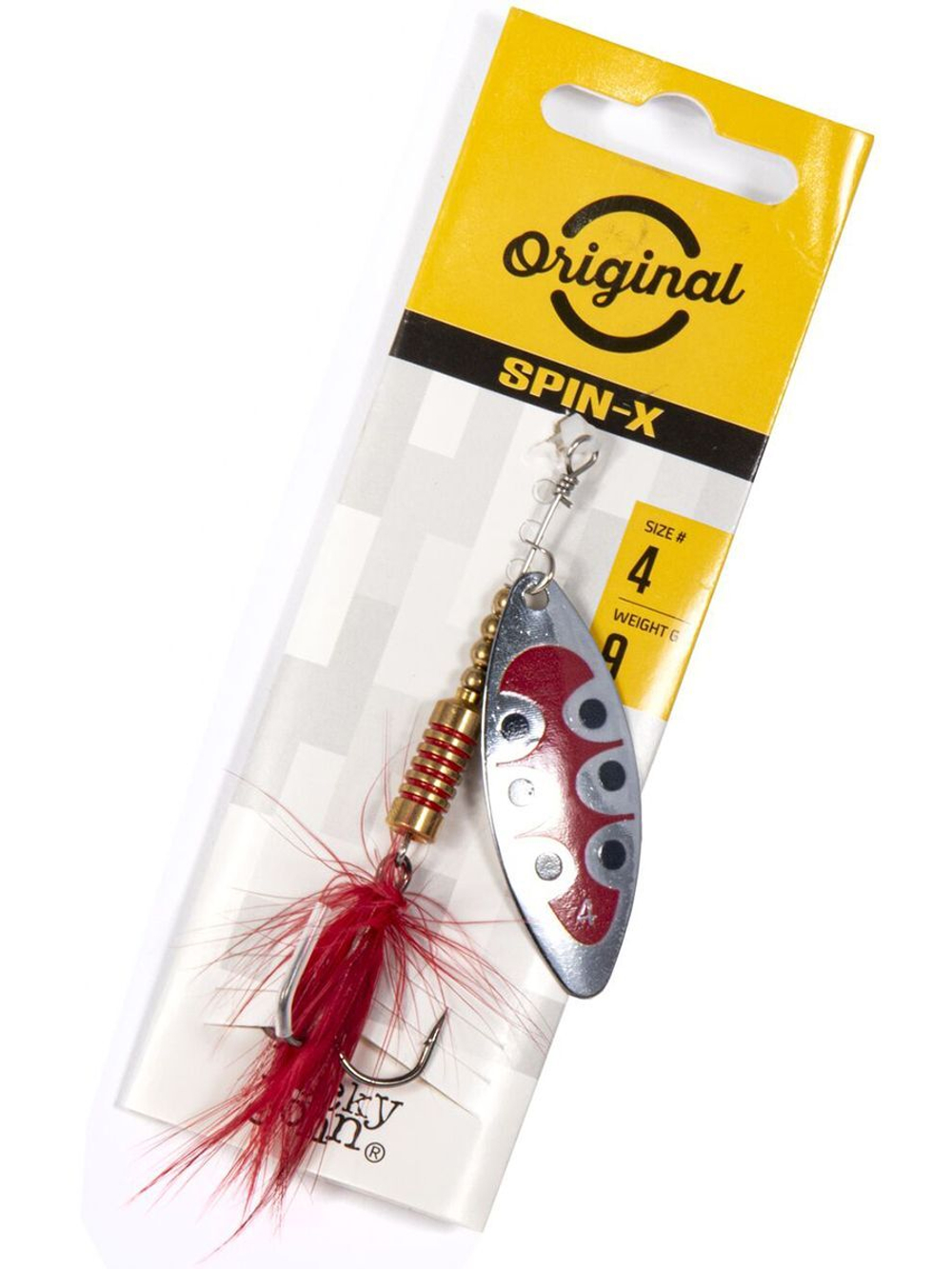 Блесна вращающаяся Lucky John SPIN X LONG 05 12,0г CR (5шт. в упк.)