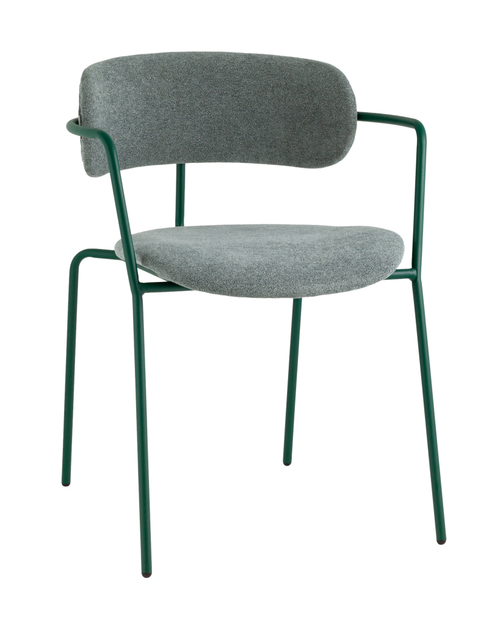 Стул Дженни букле зеленый каркас зеленый полуглянцевый муар