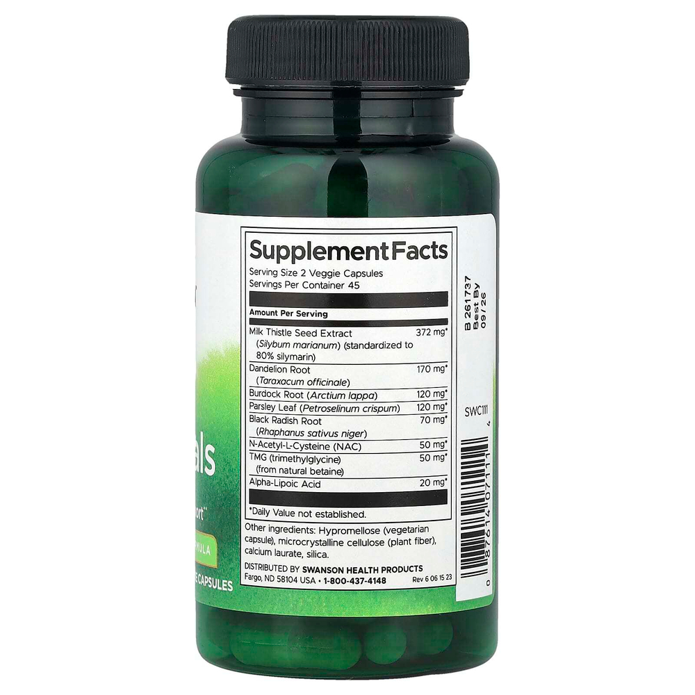 Swanson, Liver Essentials, 90 растительных капсул