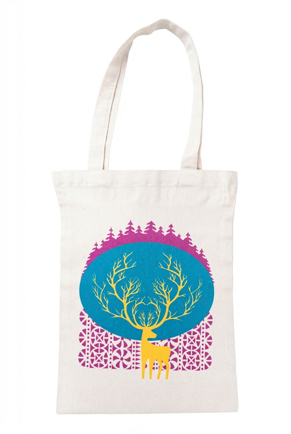 Сумка‑шоппер натуральная светлая