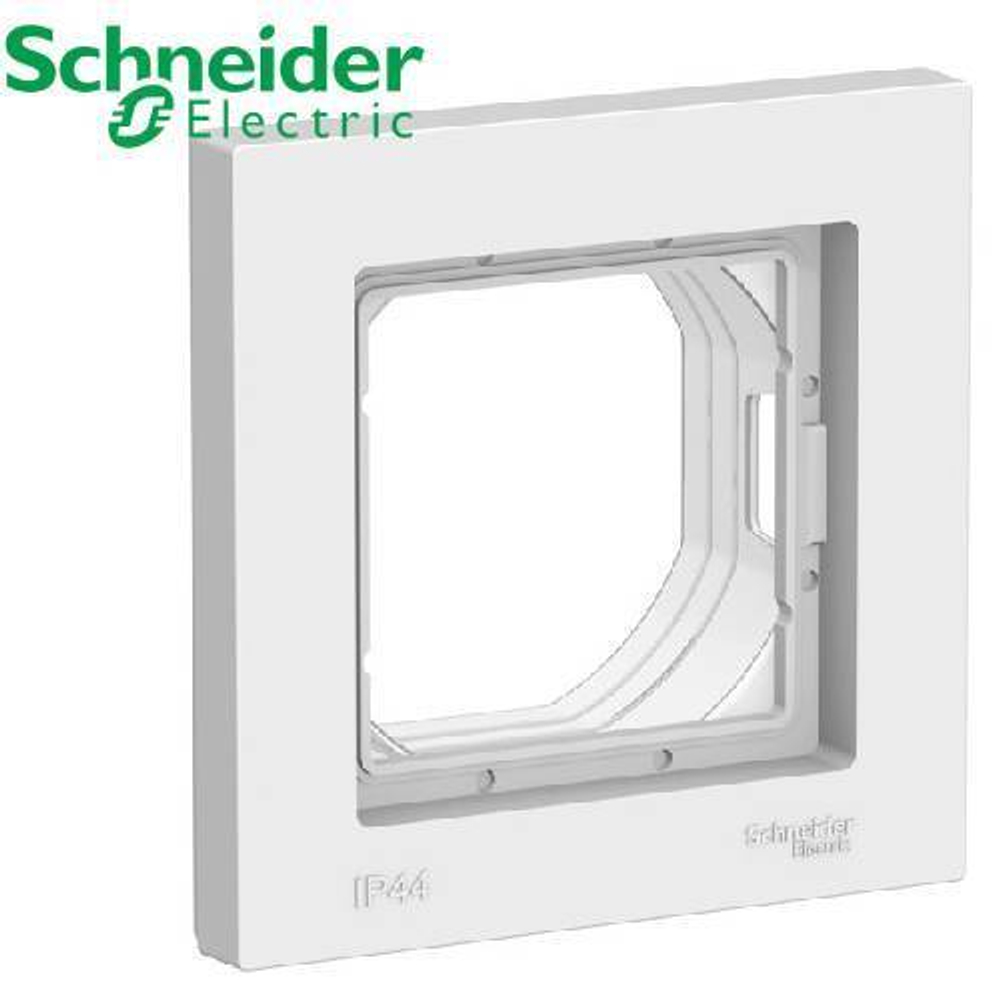 Рамка 1-ая AQUA (белый) AtlasDesign Schneider ATN440101