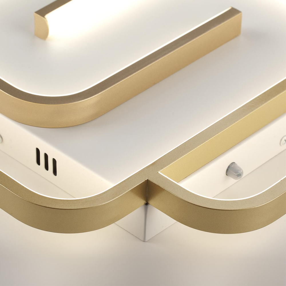 8019/75CL LEDIO LN25 шампань/белый металл/акрилл Потолочный светильник LED 75W 220V 3000-6000K TWIST