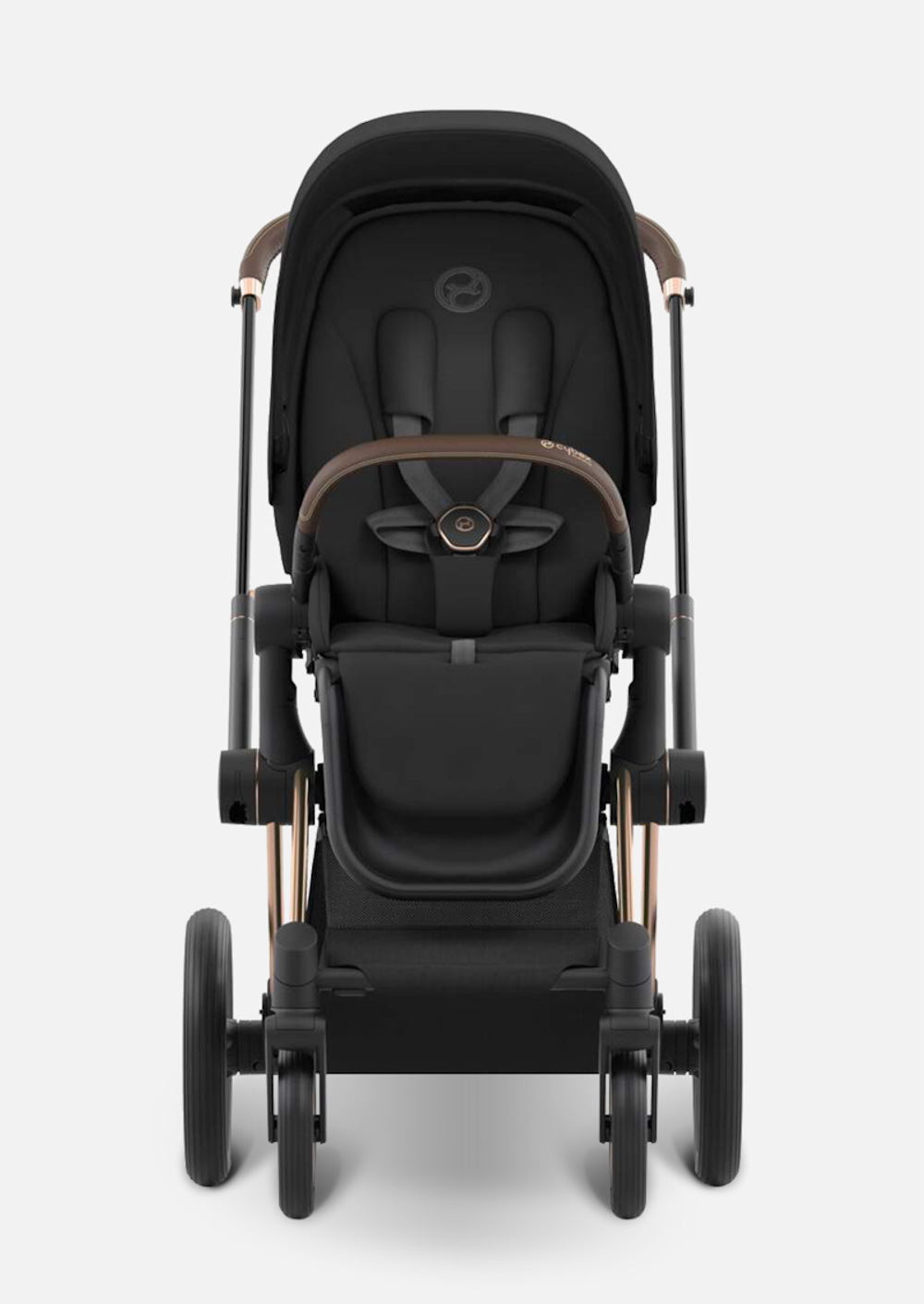 Cybex Детская коляска Priam IV Rosegold 2 в 1 цвет Sepia Black