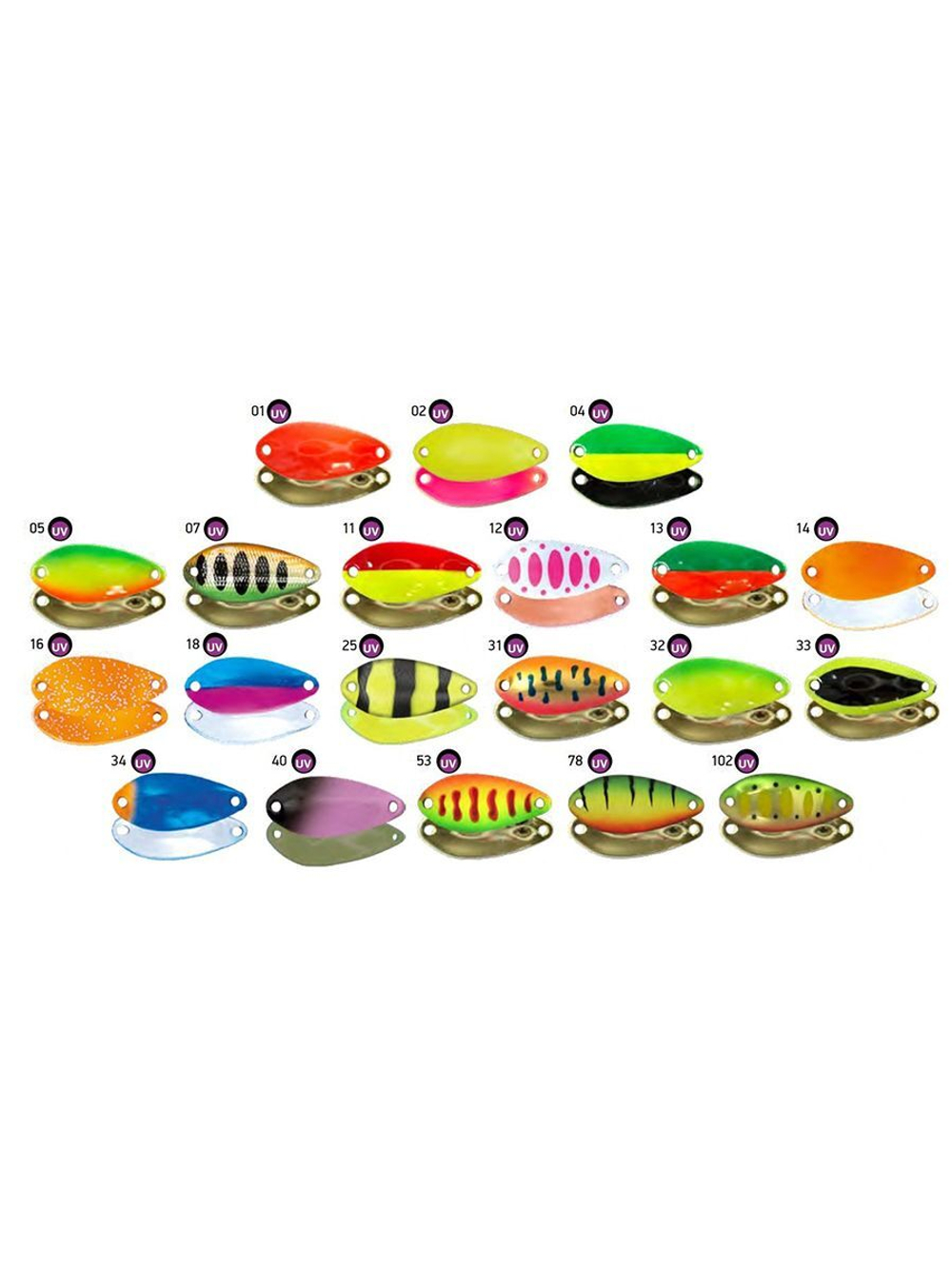 Блесна колеблющаяся для рыбалки на форель окуня голавля LureMax Dotty колебалка