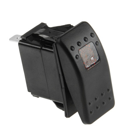 Переключатель 2-х позиц. ON-OFF 12B/20A 3P с подсветкой