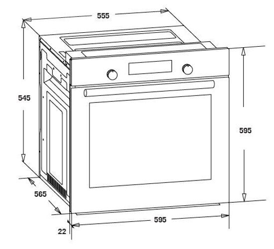 Электрический духовой шкаф Zigmund & Shtain EN 113.722 X