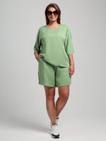 Блузка Летний драйв-2 Виотекс ЗЕЛЁНЫЙ