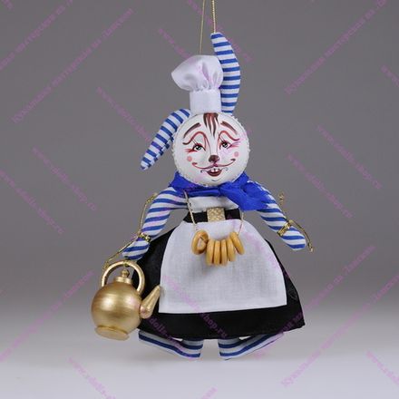 Ёлочная игрушка Крольчиха-Повар