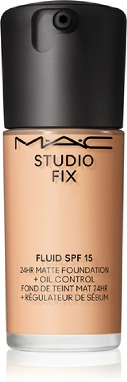MAC Cosmetics Studio Fix Fluid SPF 15 24HR Matte Foundation + Oil Control - Тональная основа матирующая SPF 15 оттенок C4, 30 ml