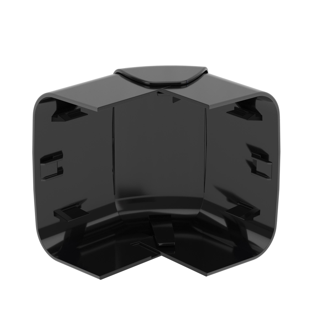 Угол внешний 90х50 мм, изменяемый черный