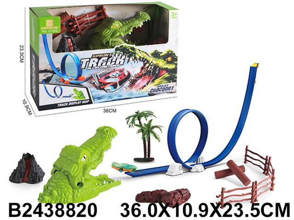 Автотрек Крокодил, коробка LT-035