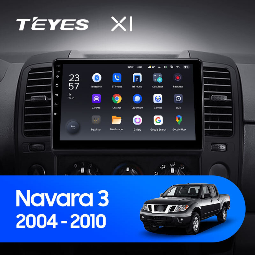 Teyes X1 9" для Nissan Navara 2004-2010