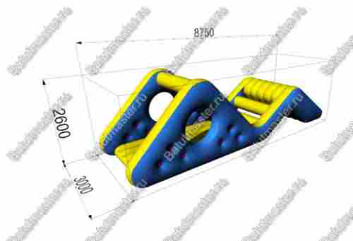 Модуль аквапарка «Скалистый берег», 8,7×3×2,6 м