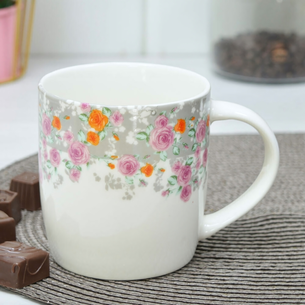 Кружка 350мл керамическая, цвет в ассортименте, NN-1008344