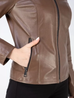 Куртка кожаная демисезонная