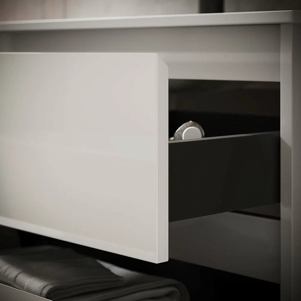 Тумба с раковиной Sancos Libra LB80W белый глянец